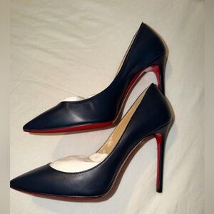 Christian Louboutin Pigalle Navy Pumps